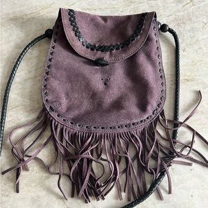 Purple Velvet Lucky Brand Crossbody Purse